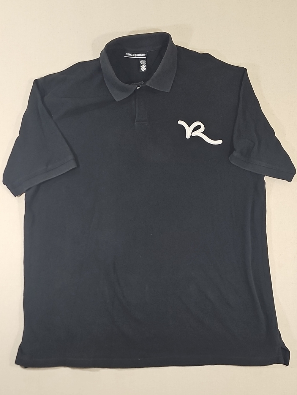 Rocawear Black Polo with White Logo
